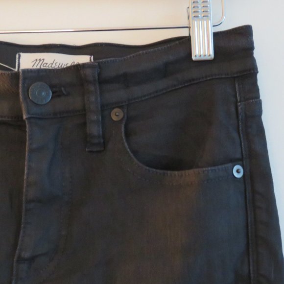 MADEWELL 9" High Rise Skinny Skinny Coated Edition Jeans - Size 26 - Picture 8 of 13